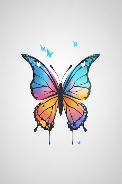 illustration of colourful butterfly vector