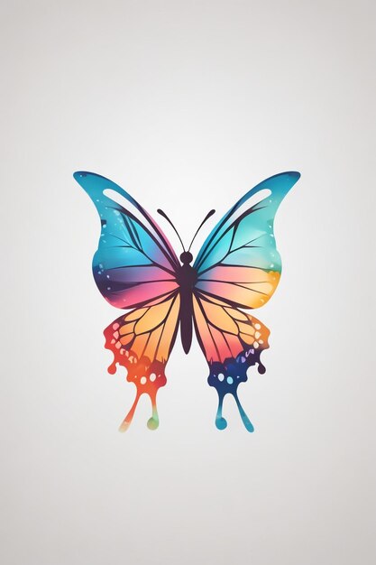 Illustration of colourful butterfly vector