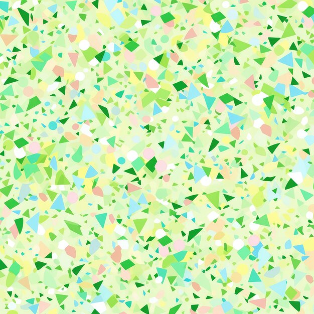 Photo illustration confetti in green