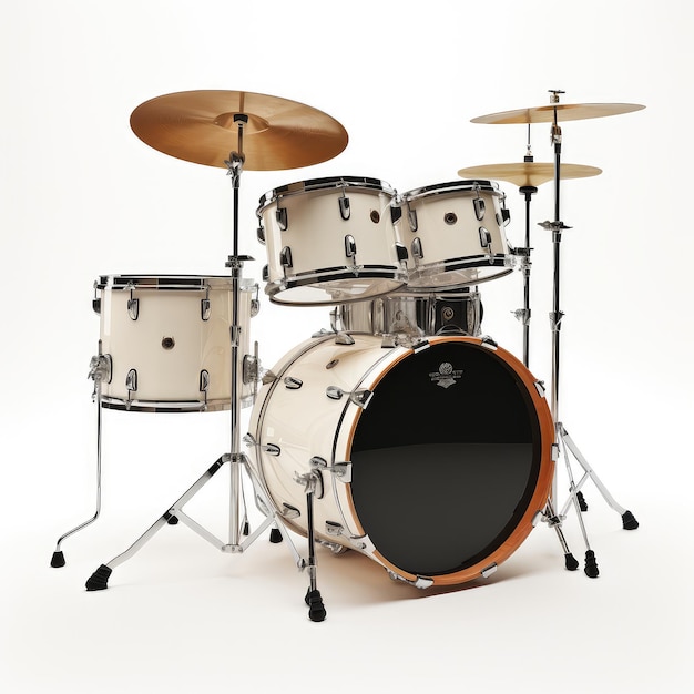 Photo illustration a creative display of vintage drums