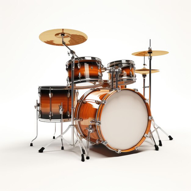 Photo illustration a creative showcase of retro drums