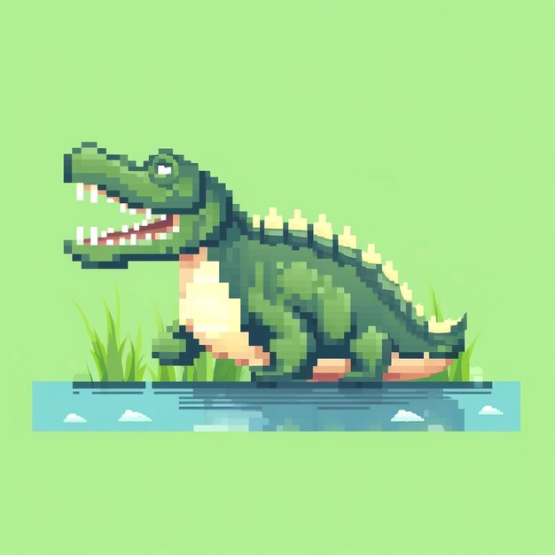 Photo illustration of crocodile