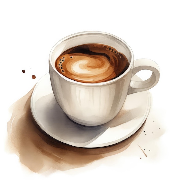 Photo illustration of a cup of coffee