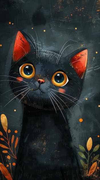 Иллюстрация милого кота