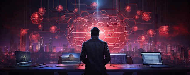 Illustration Of A Cyber Background