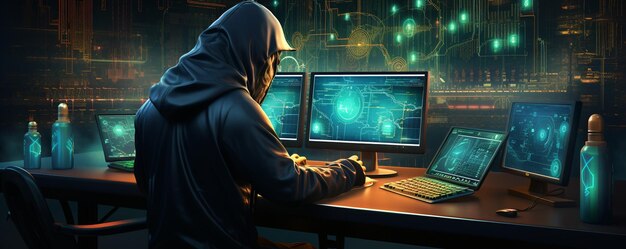 Illustration Of A Cybersecurity Wallpaper