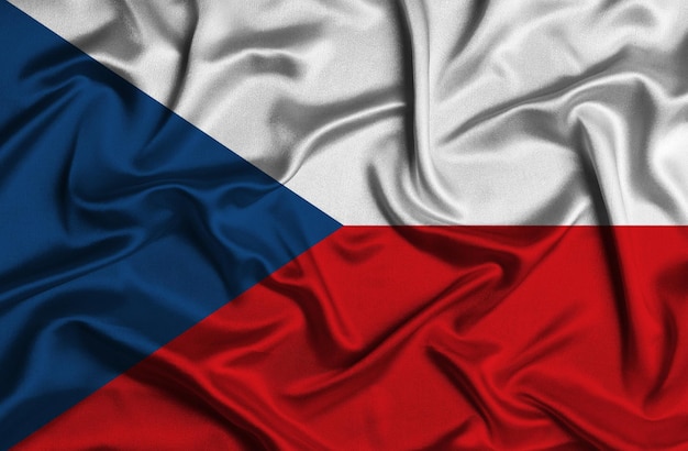 Illustration of czech republic flag