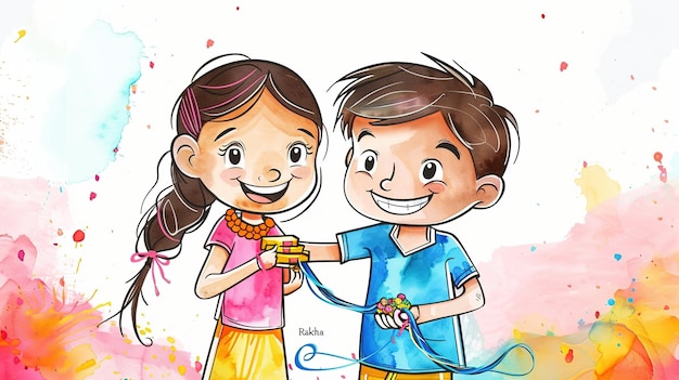 illustration of decorated rakhi for indian festival raksha bandhan background