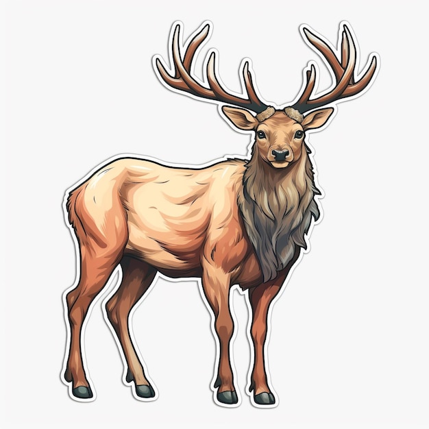 an illustration of deer