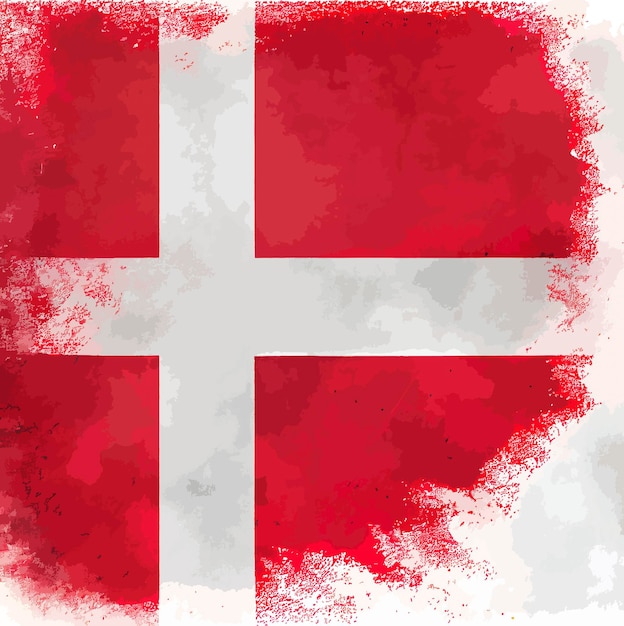 Illustration of the Denmark flag