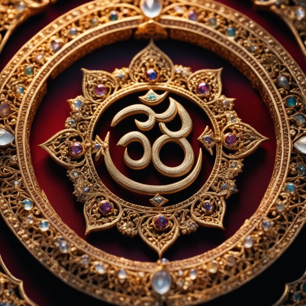 Illustration design of significance of Om