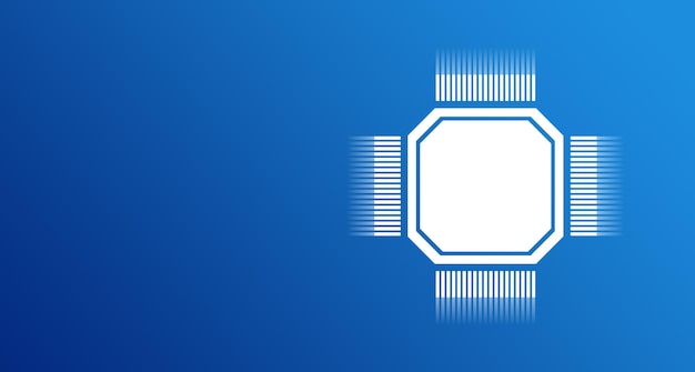illustration of a digital circuit board on a blue background