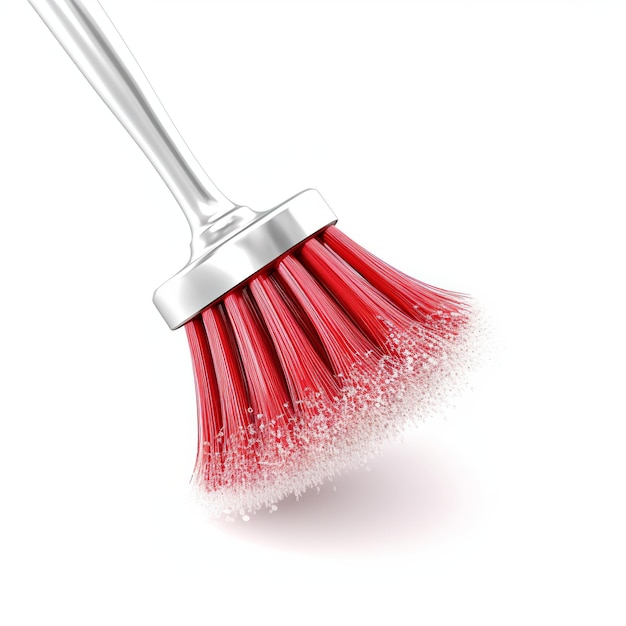 Photo illustration of dishwa shing brush isolated on a white background