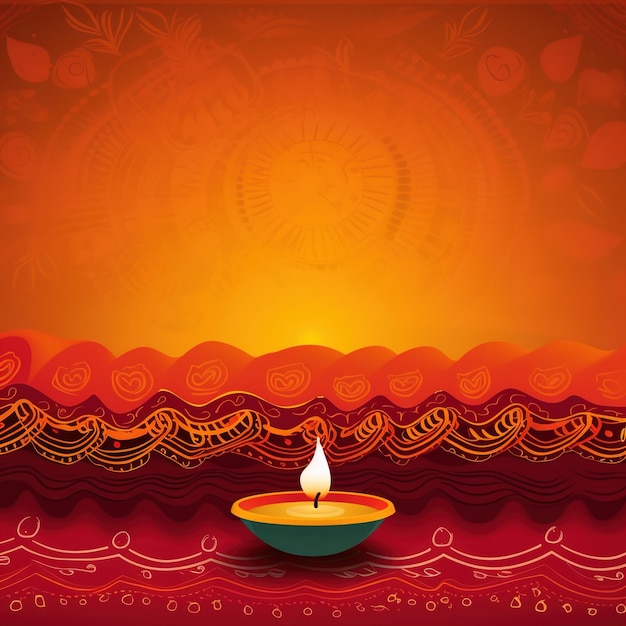 Diwali 축하 india diwali 축하에 diya의 그림