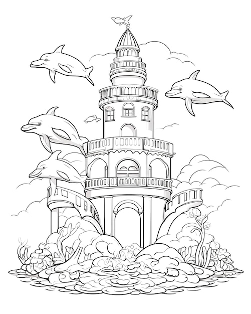 Photo illustration of dolphin