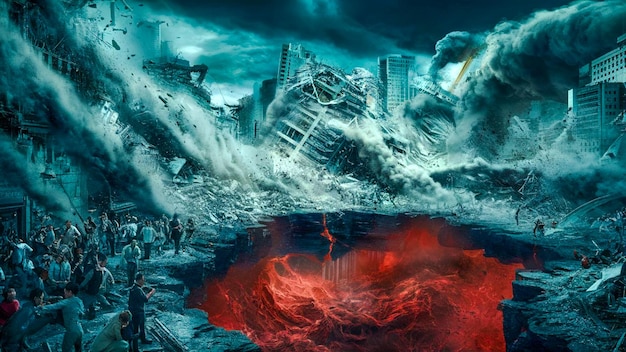 illustration of the doomsday earth