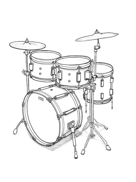 Photo illustration of drums