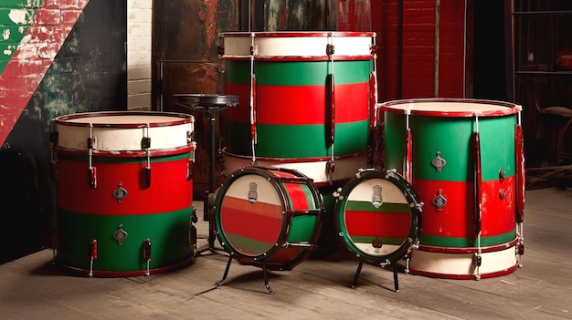 Photo illustration of drums