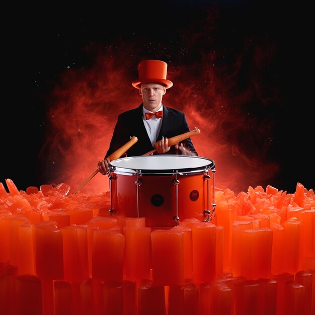 Photo illustration of drums