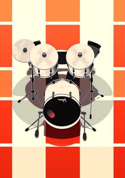 Photo illustration of drums