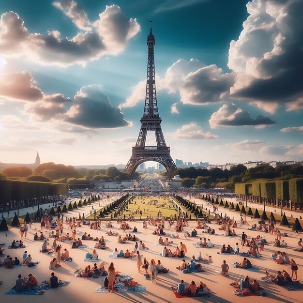 Photo illustration of effiel tower