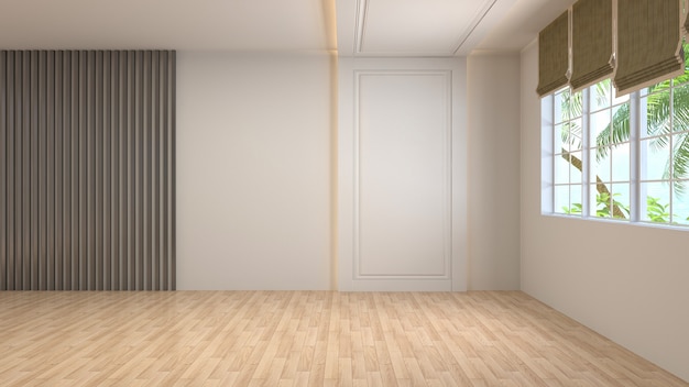 Illustration of the empty interior room