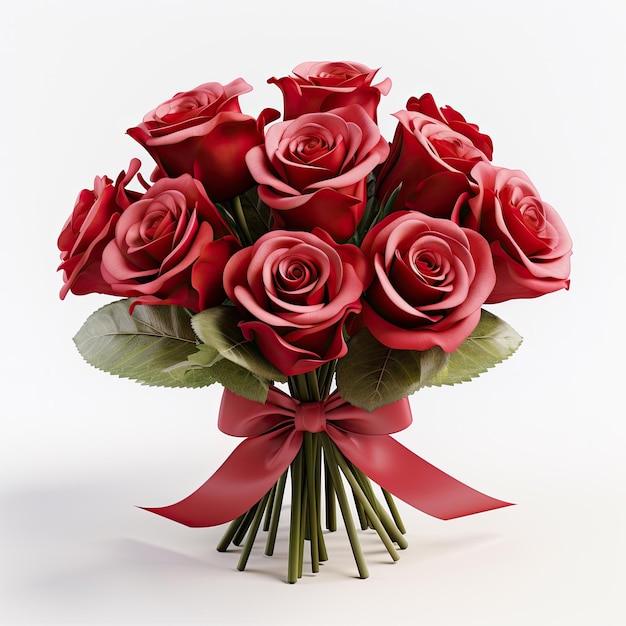 illustration engaging display of a bouquet of roses showcasing its perfect