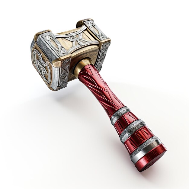 Иллюстрация, привлекающая идеальный вид на дисплей mjolnir