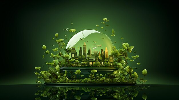 Photo illustration for environmental business