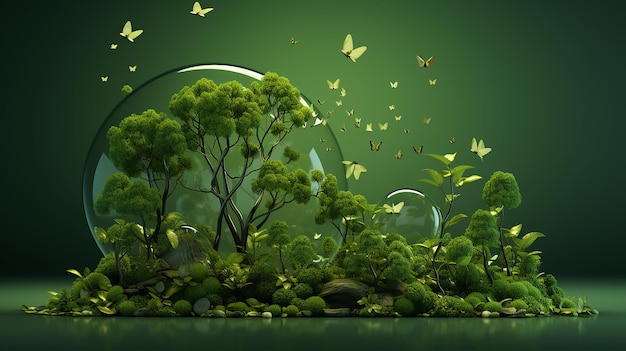 Photo illustration for environmental business