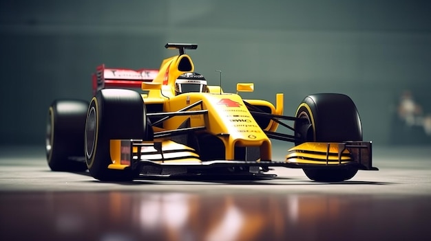 Illustration of f1 bolid Generative AI