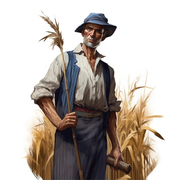 Illustration of a farmer