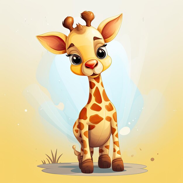 Foto l'illustrazione presenta un'icona di giraffa assolutamente affascinante