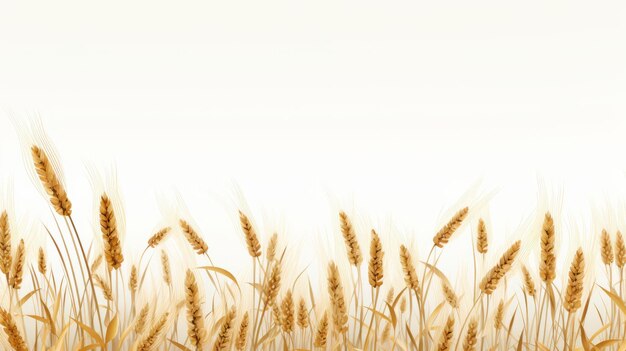 Photo an illustration of a field of wheat