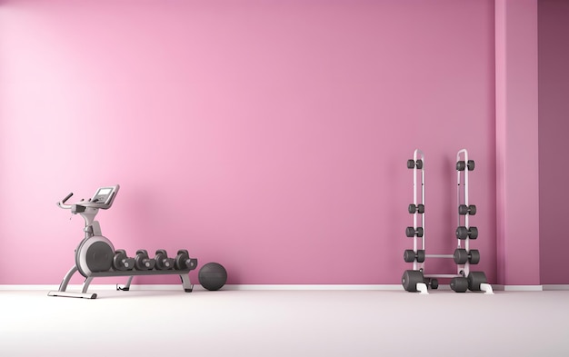 illustration fitness equipments design background