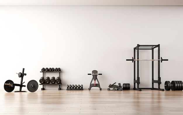 illustration fitness equipments design background