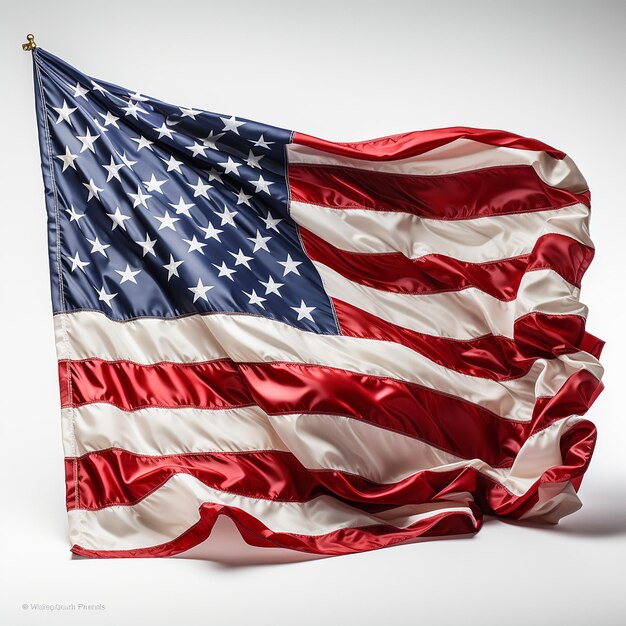 Illustration Flag 3d America