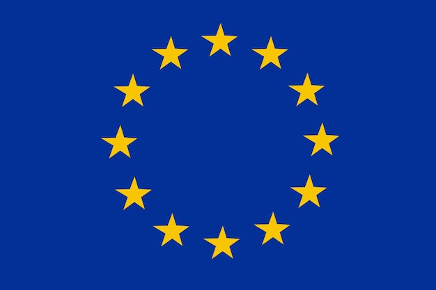 Illustration flag of The European Union EU