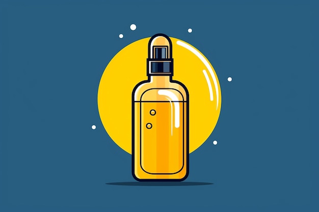 Photo illustration of flaticon of shampoo bottle