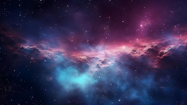 Illustration of galaxy background with stars and space dust