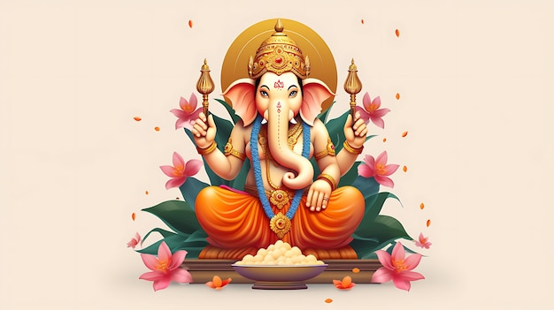 Ganesha Aum Hindu Diwali India의 그림