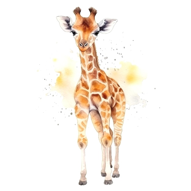 Photo illustration of giraffe