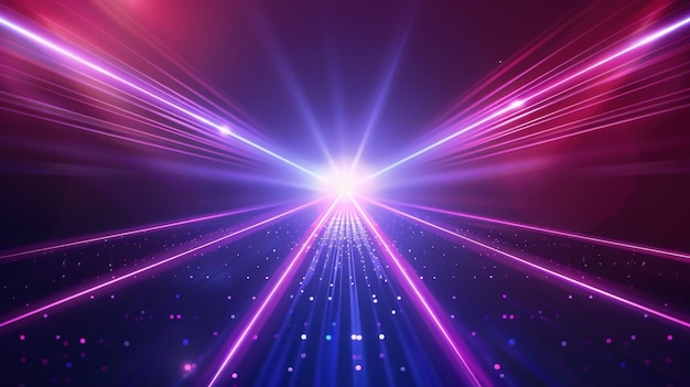 Illustration of glowing particles and light trails representing movement and speed with a dynamic abstract Background Ai generated image