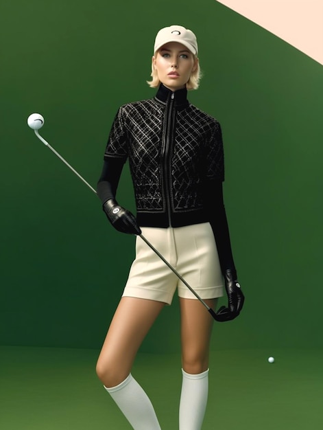 Photo illustration of golf