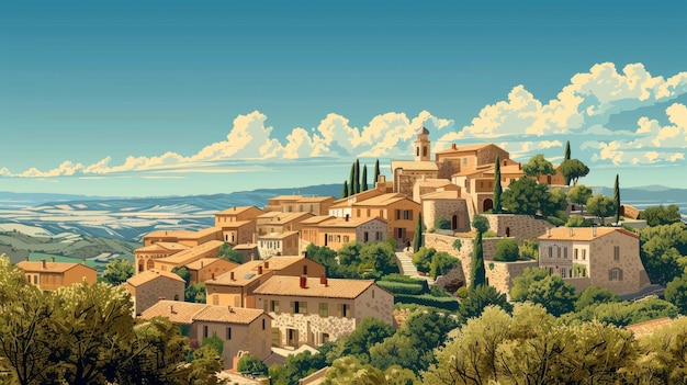 Photo illustration of gordes france