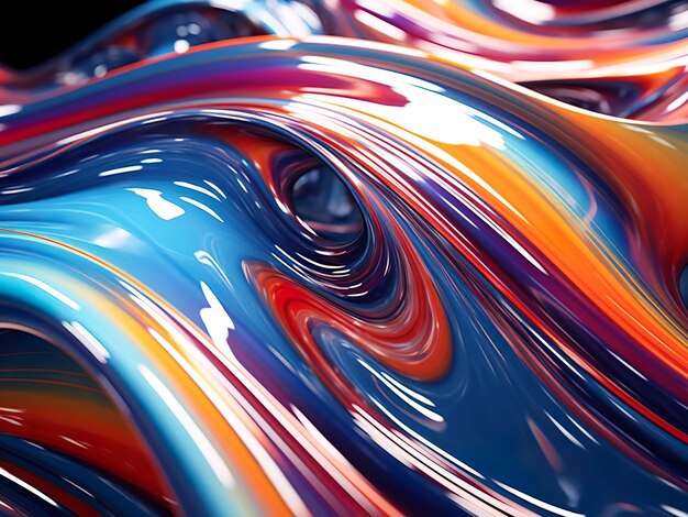 Illustration of gradients liquid of background