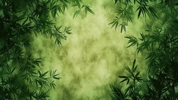 Illustration green bamboo background texture