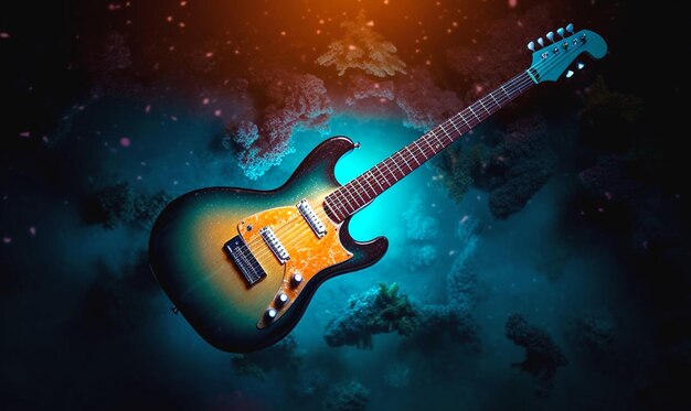 Photo illustration of guitar