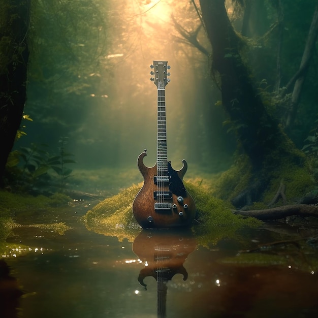 illustration of guitar
