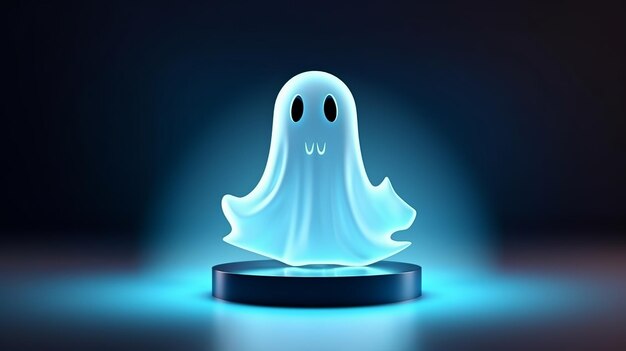 Foto illustrazione del fantasma di halloween generative ai